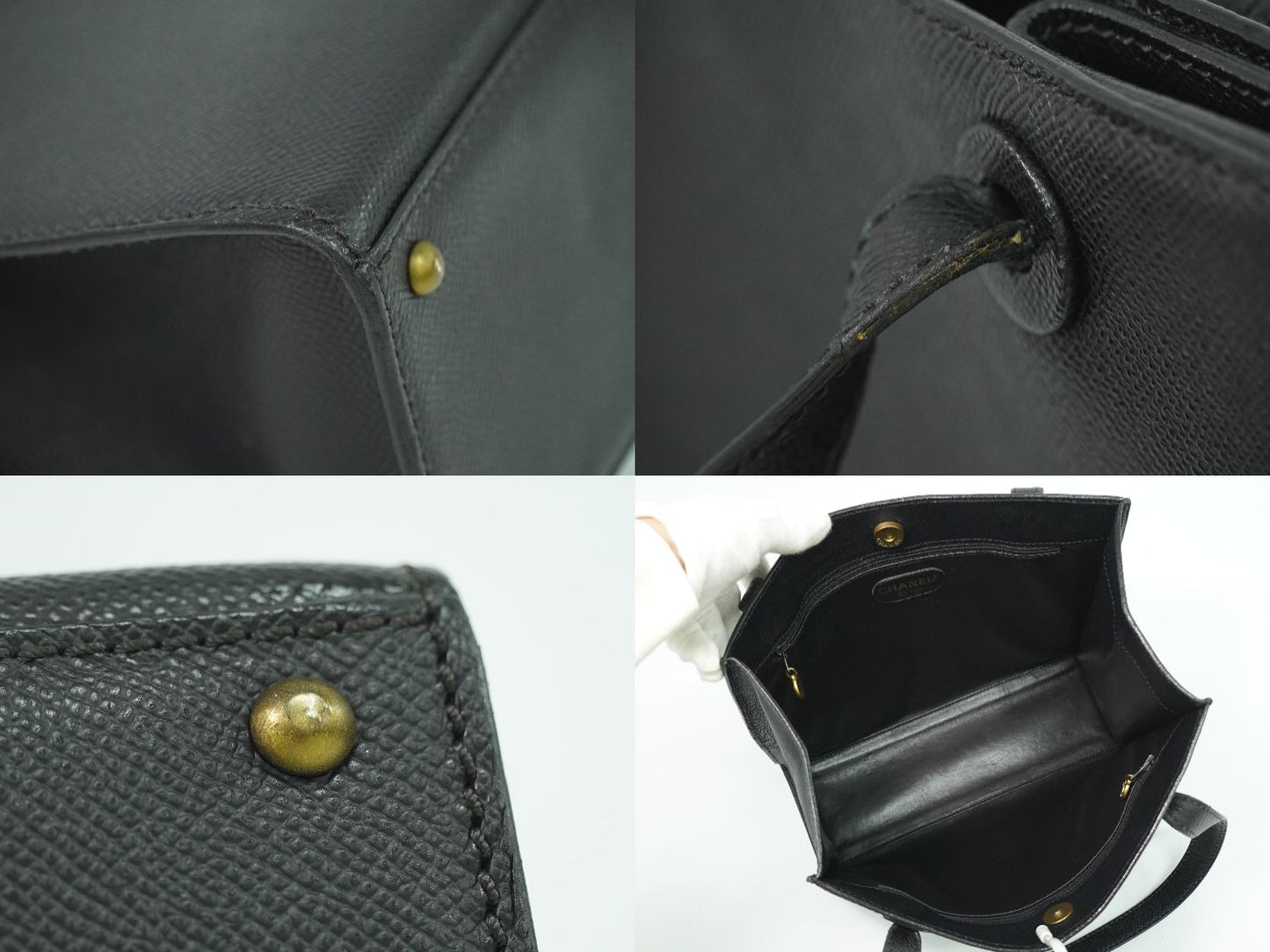 CHANEL ロゴ ショルダーバッグ ブラック