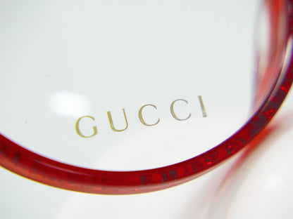 GUCCI インターロッキングG メガネ フレーム レッド GG0039OA