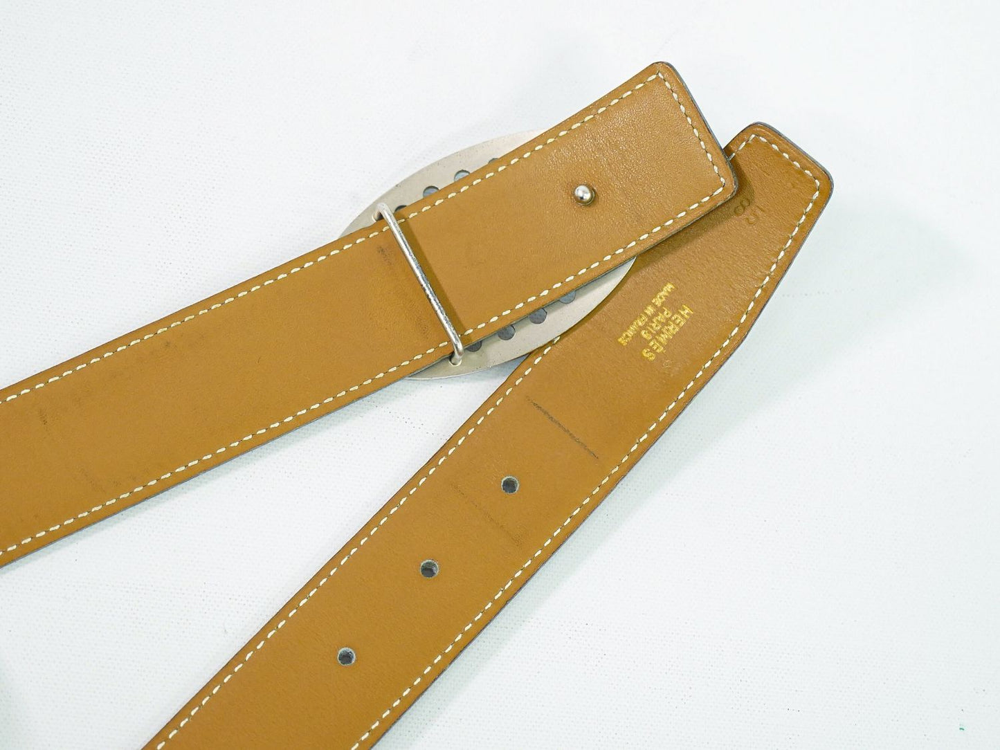 HERMES エヴリン リバーシブル ベルト □A刻 1997年 ブラック ブラウン