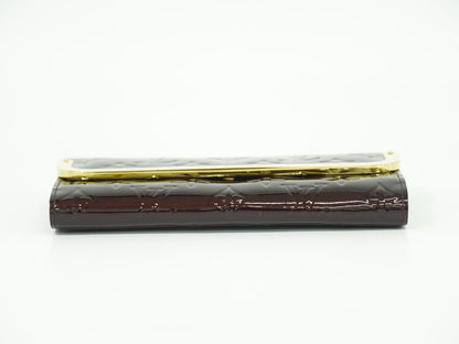 LOUIS VUITTON ポルトフォイユ ロスモア ヴェルニ レザー 長財布 アマラント M91591