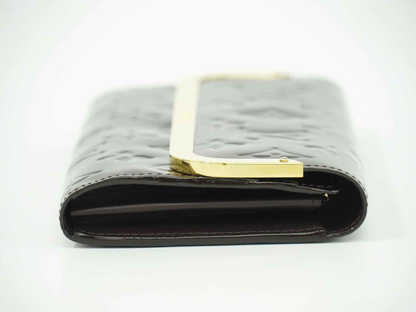 LOUIS VUITTON ポルトフォイユ ロスモア ヴェルニ レザー 長財布 アマラント M91591