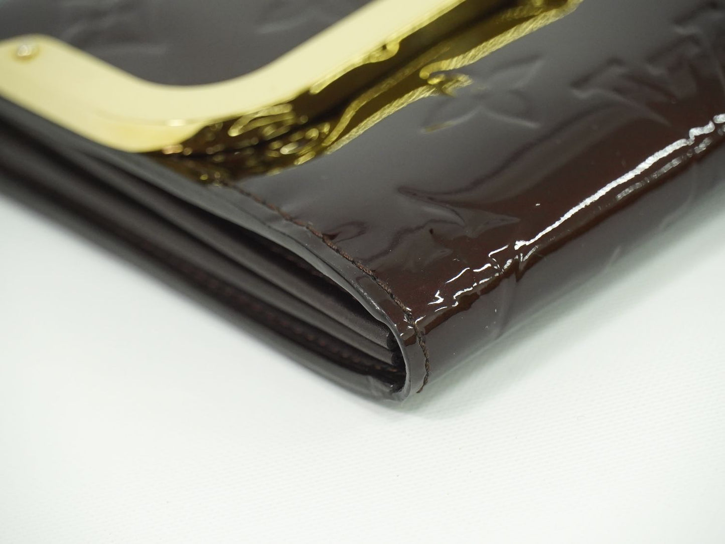 LOUIS VUITTON ポルトフォイユ ロスモア ヴェルニ レザー 長財布 アマラント M91591