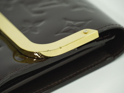 LOUIS VUITTON ポルトフォイユ ロスモア ヴェルニ レザー 長財布 アマラント M91591