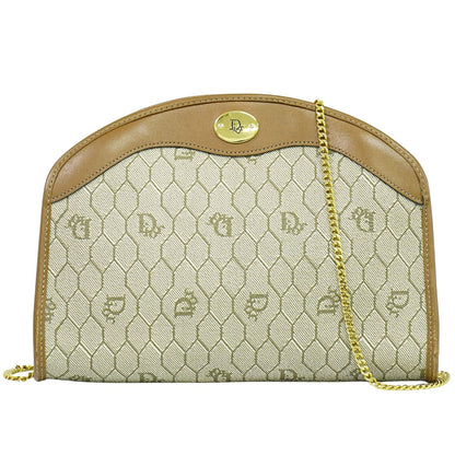 Christian Dior ハニカム柄 ショルダーバッグ ベージュ