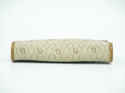 Christian Dior ハニカム柄 ショルダーバッグ ベージュ