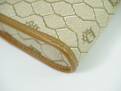 Christian Dior ハニカム柄 ショルダーバッグ ベージュ