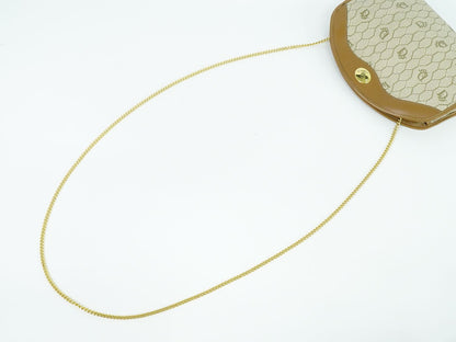 Christian Dior ハニカム柄 ショルダーバッグ ベージュ