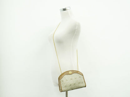 Christian Dior ハニカム柄 ショルダーバッグ ベージュ