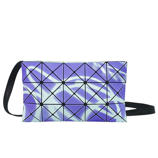 BAOBAO ISSEY MIYAKE ショルダーバッグ パープル ライトブルー ブラック BB91-AG841-71