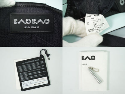 BAOBAO ISSEY MIYAKE ショルダーバッグ パープル ライトブルー ブラック BB91-AG841-71