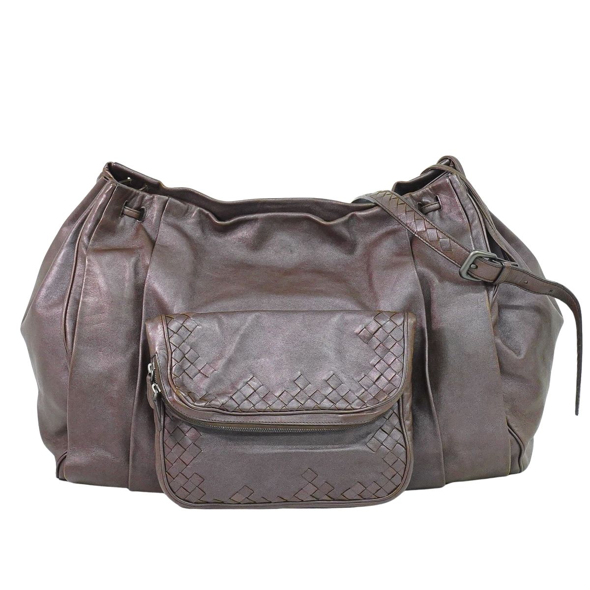 BOTTEGA VENETA イントレチャート ショルダーバッグ ブラウン 248522