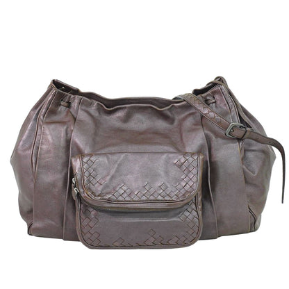 BOTTEGA VENETA イントレチャート ショルダーバッグ ブラウン 248522