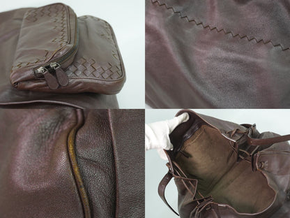 BOTTEGA VENETA イントレチャート ショルダーバッグ ブラウン 248522