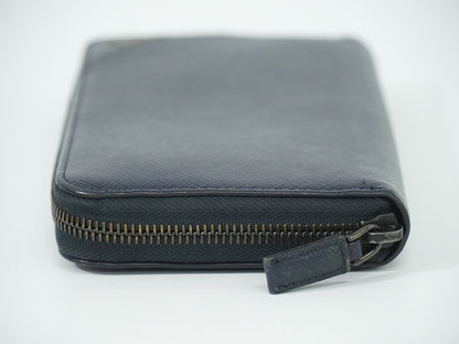 PRADA サフィアーノ レザー 長財布 ネイビー