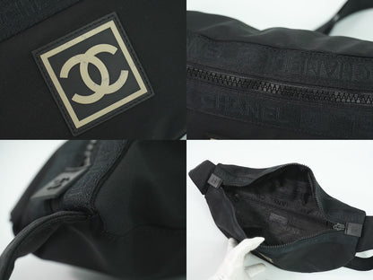 CHANEL ココマーク スポーツライン ボディバッグ ブラック