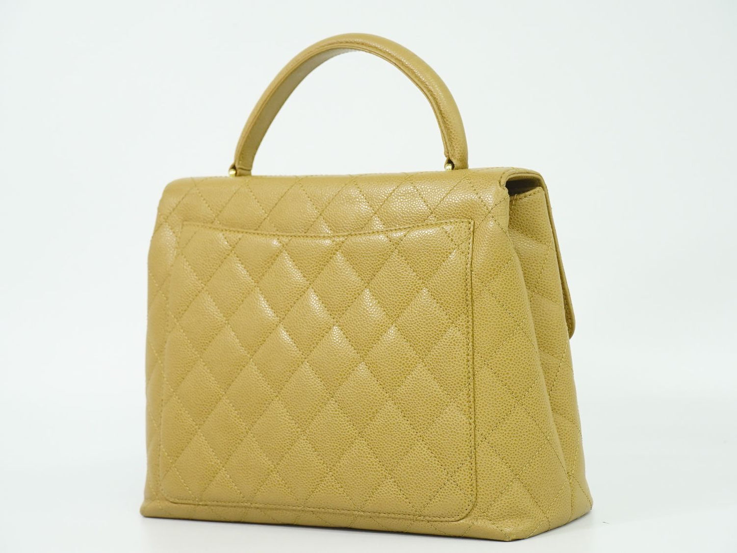 CHANEL ココマーク マトラッセ ハンドバッグ ベージュ