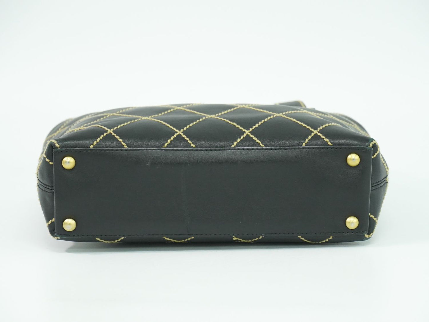 CHANEL ワイルドステッチ ココマーク トートバッグ ブラック