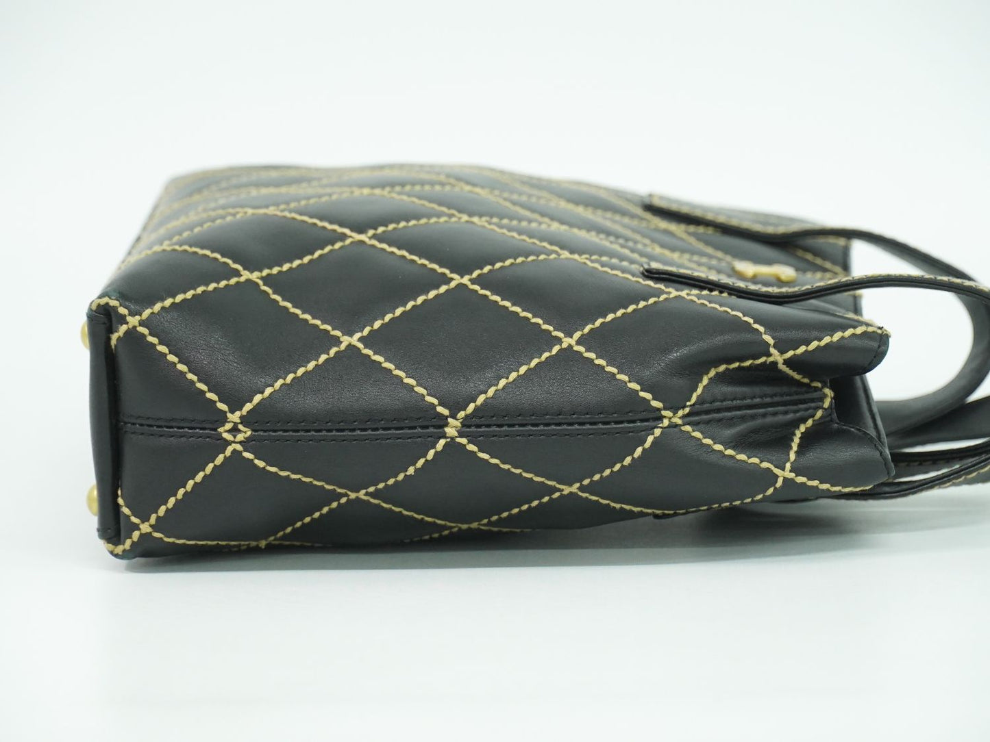 CHANEL ワイルドステッチ ココマーク トートバッグ ブラック