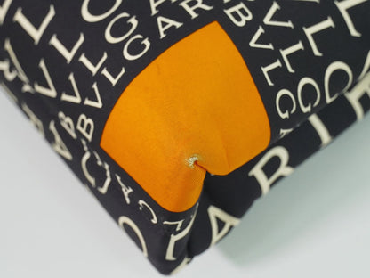 BVLGARI ロゴマニア ショルダーバッグ ブラック オレンジ