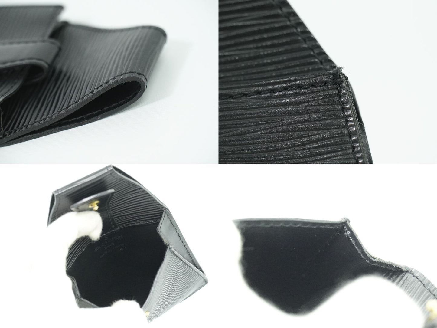 LOUIS VUITTON シャーウッド エピ レザー ポーチ ノワール M52902