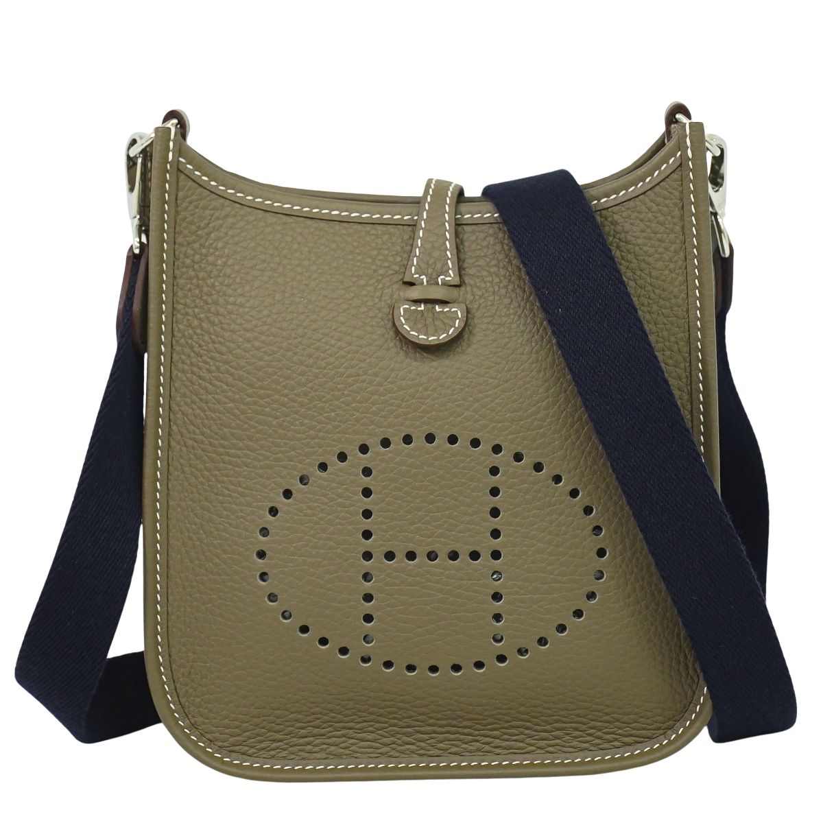 HERMES エヴリン TPM トリヨンクレマンス レザー ショルダーバッグ B刻 エトゥープ