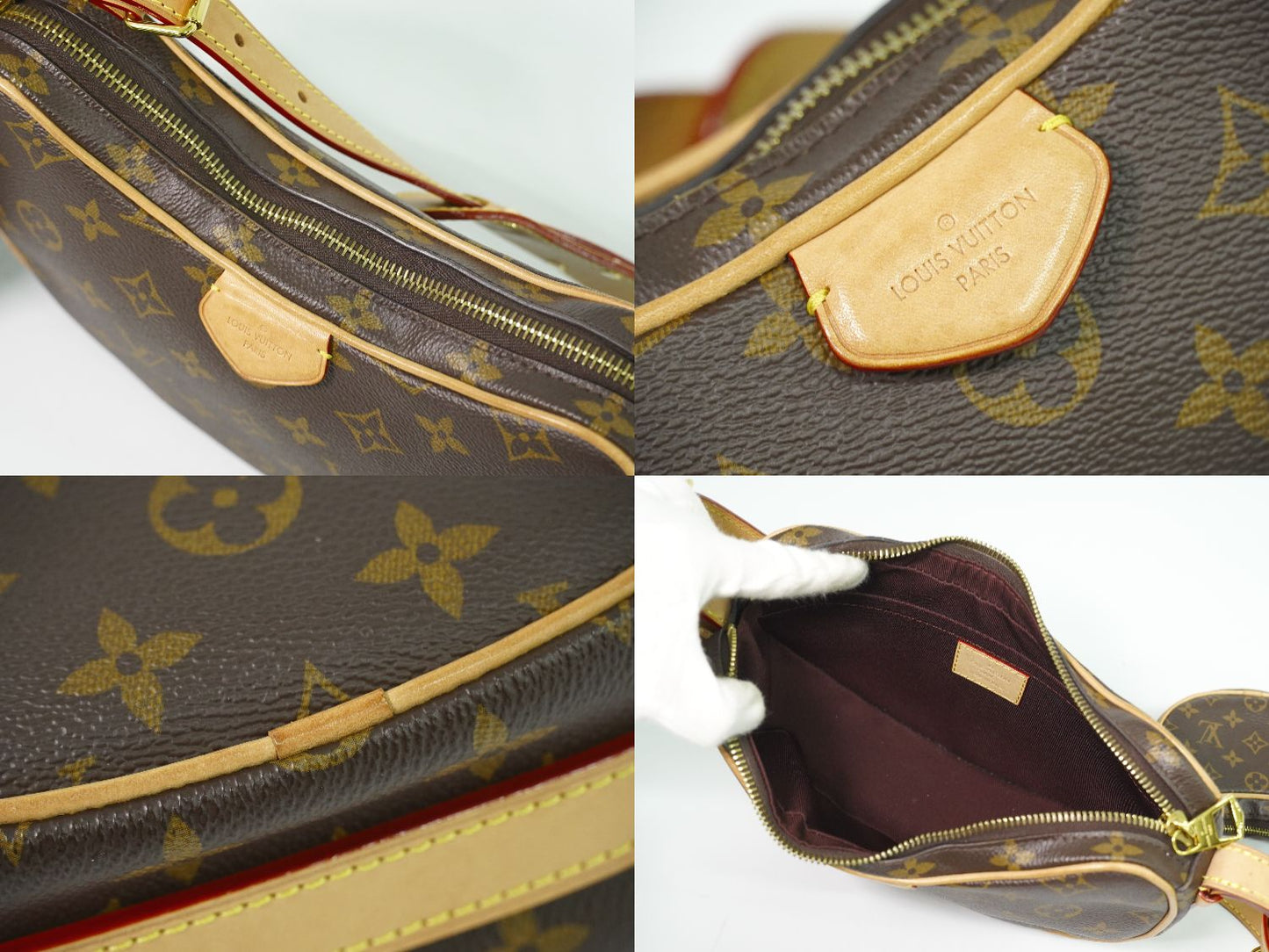 LOUIS VUITTON クロワッサン モノグラム ショルダーバッグ M46828
