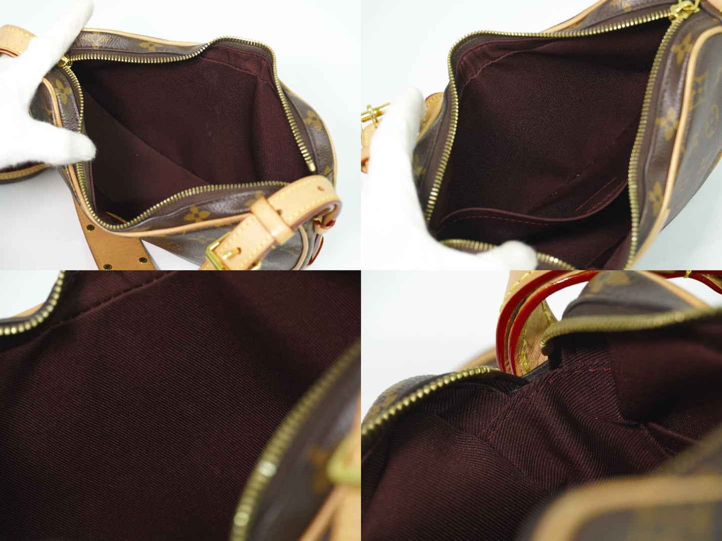 LOUIS VUITTON クロワッサン モノグラム ショルダーバッグ M46828