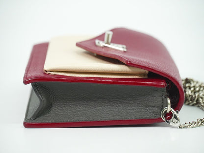 LOUIS VUITTON ポシェット ロックミー レザー ショルダーバッグ リドゥヴァン クレーム M63470