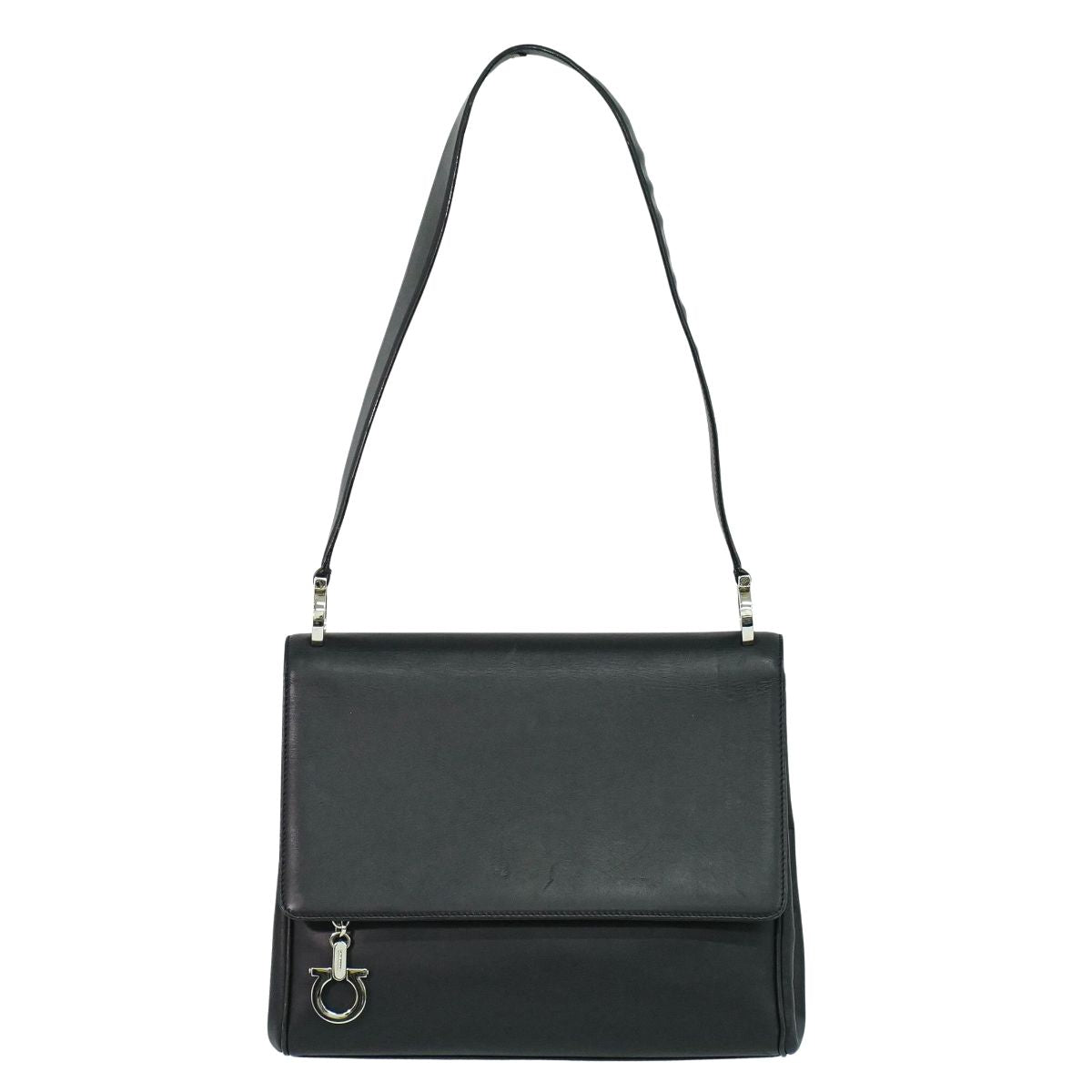 Salvatore Ferragamo ガンチーニ ショルダーバッグ ブラック