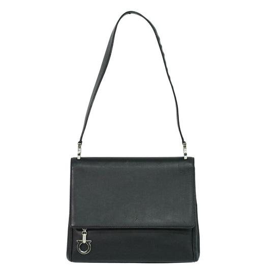 Salvatore Ferragamo ガンチーニ ショルダーバッグ ブラック