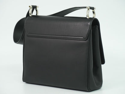 Salvatore Ferragamo ガンチーニ ショルダーバッグ ブラック