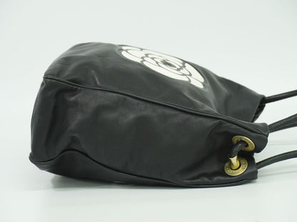 CHANEL カメリア ショルダーバッグ ブラック