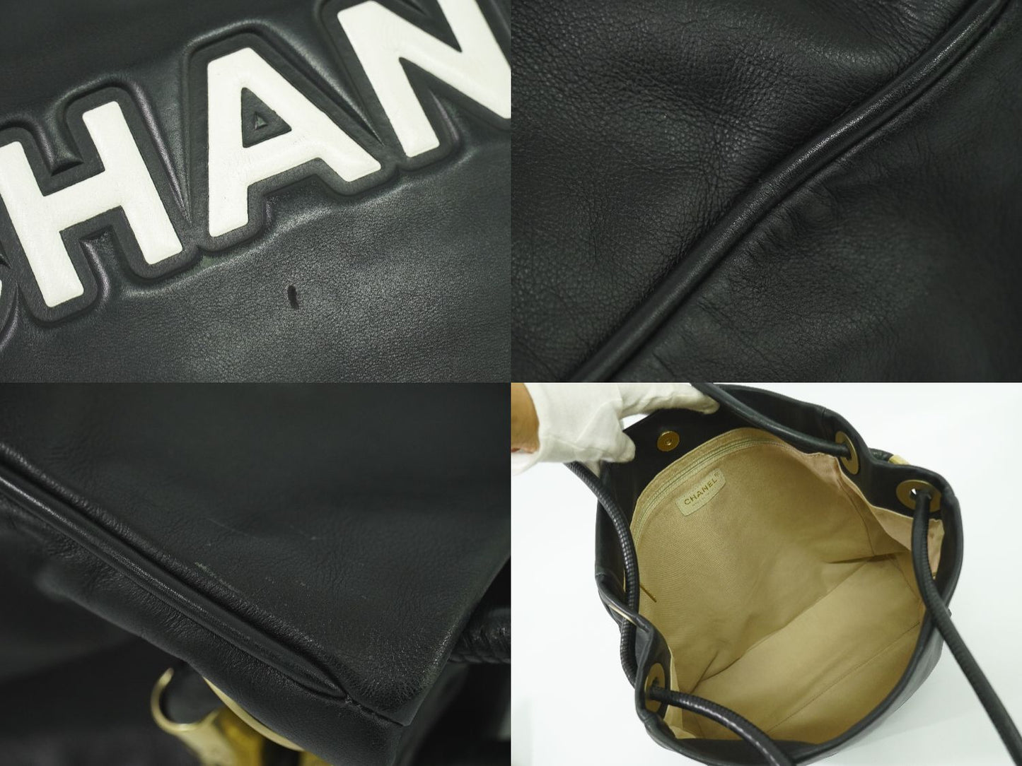 CHANEL カメリア ショルダーバッグ ブラック