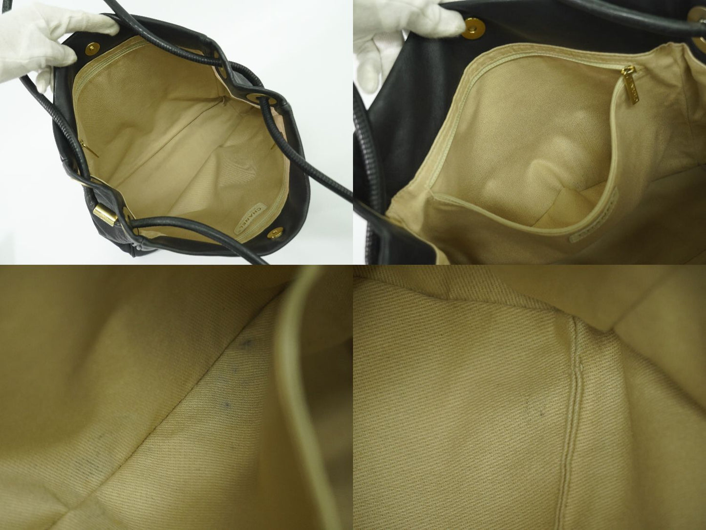 CHANEL カメリア ショルダーバッグ ブラック