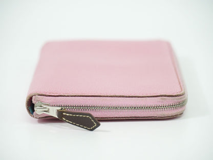 HERMES アザップ シルクイン ロング 長財布 ピンク