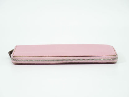 HERMES アザップ シルクイン ロング 長財布 ピンク