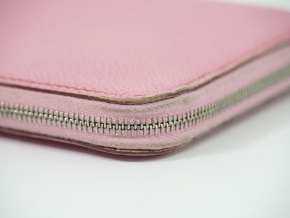 HERMES アザップ シルクイン ロング 長財布 ピンク