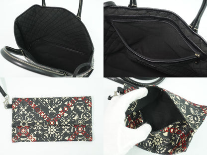 CHANEL ココトラベル トートバッグ ブラック マルチカラー