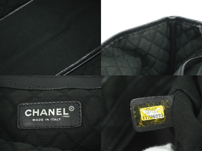 CHANEL ココトラベル トートバッグ ブラック マルチカラー