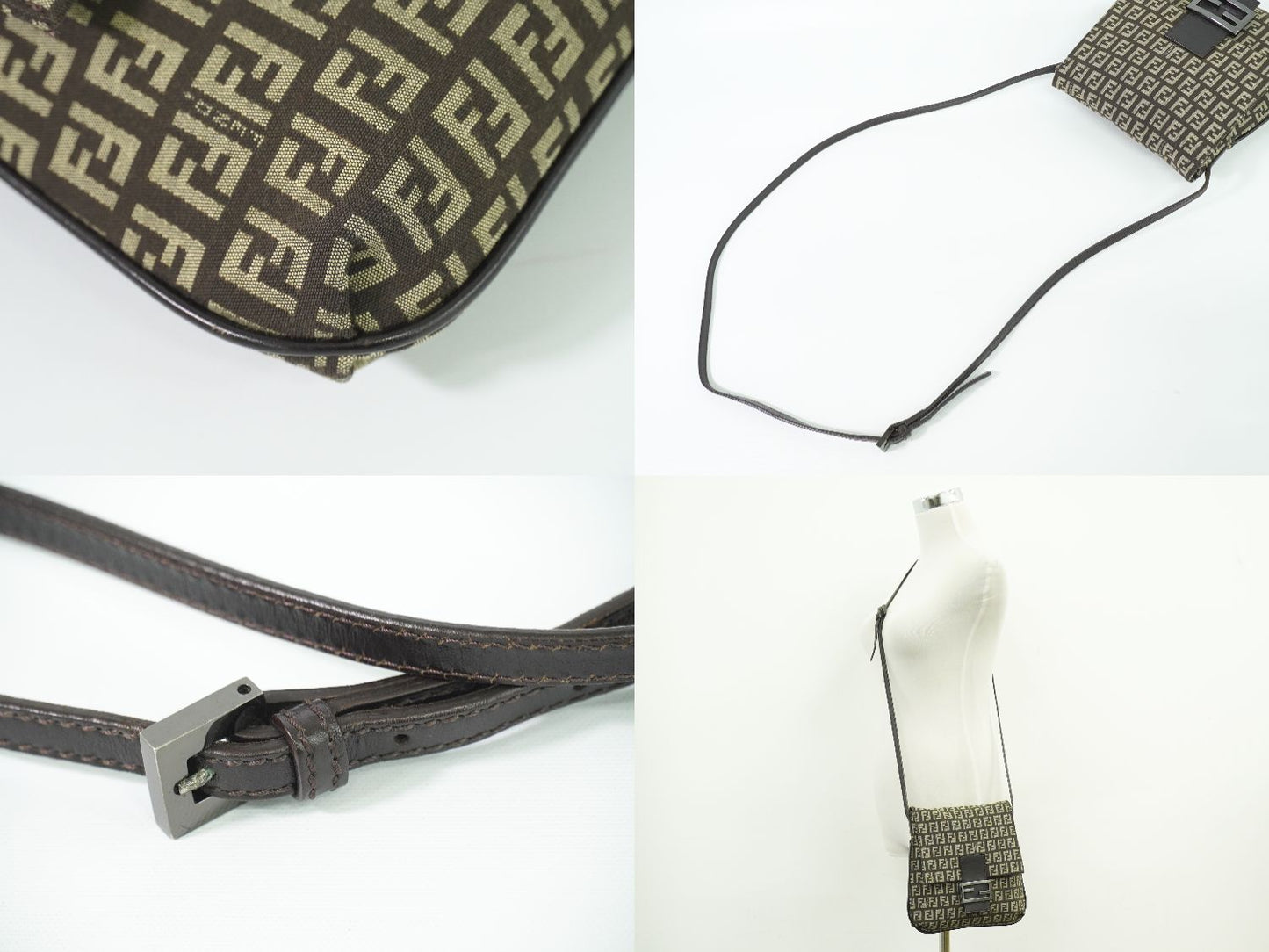 FENDI ズッキーノ ショルダーバッグ ブラウン 8BT075