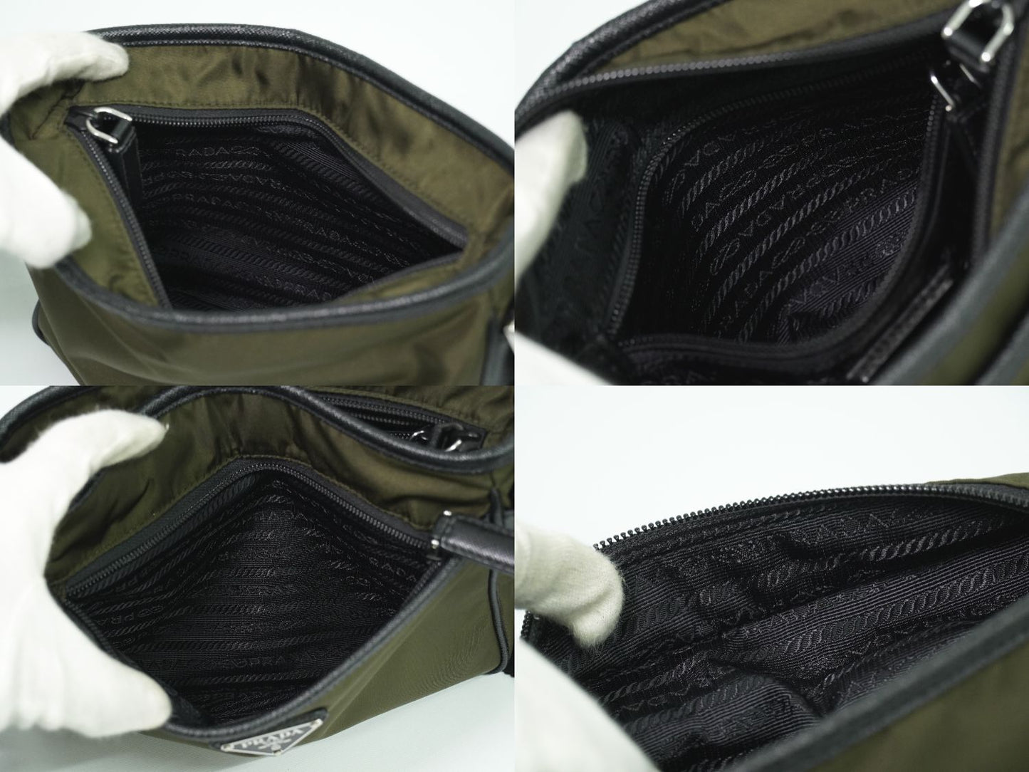 PRADA ショルダーバッグ カーキ