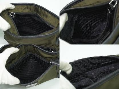 PRADA ショルダーバッグ カーキ