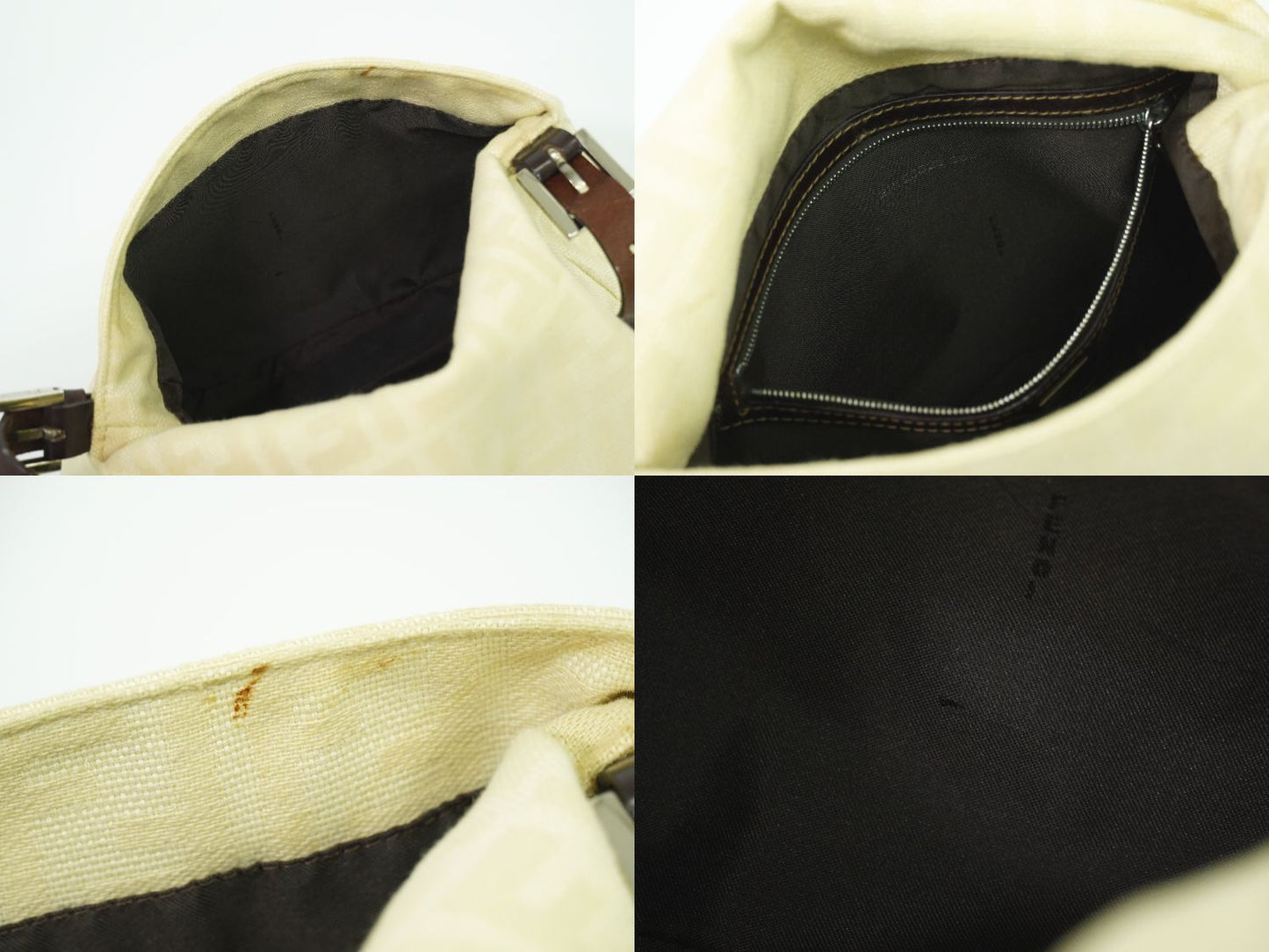 FENDI ズッカ マンマバケット ショルダーバッグ ベージュ 26325