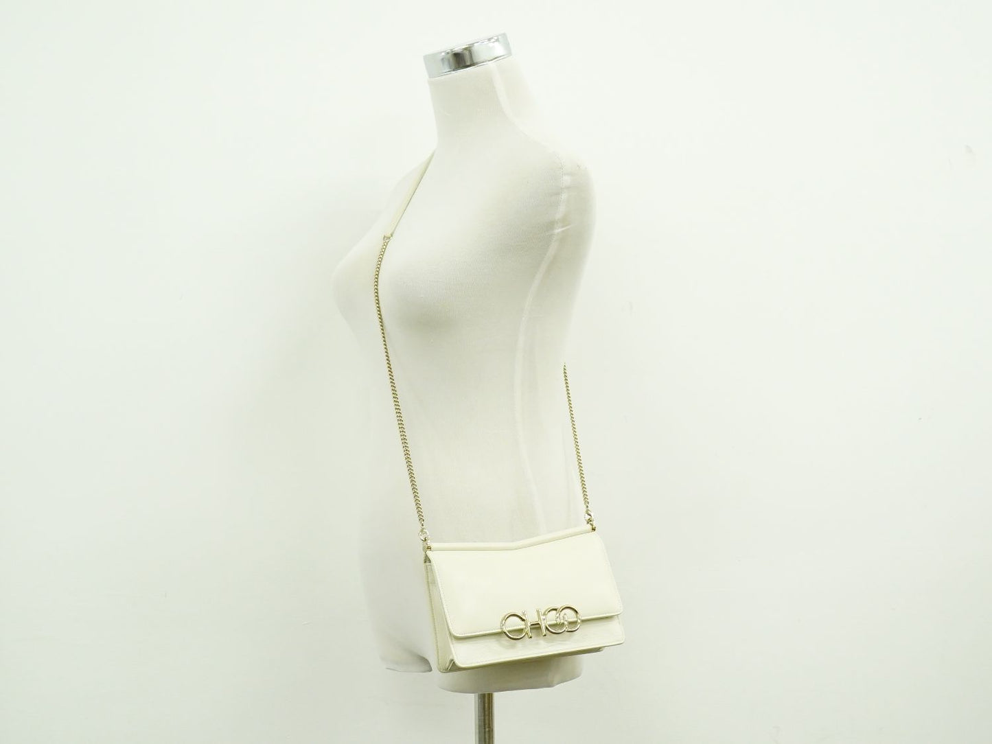 JIMMY CHOO シドニー ショルダーバッグ アイボリー