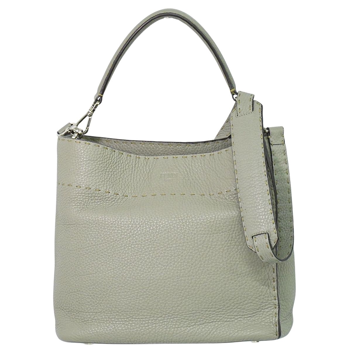 FENDI セレリア アンナ スモール 2WAY ショルダーバッグ グレー 8BT218