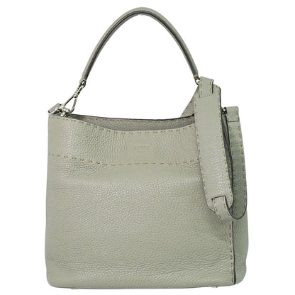 FENDI セレリア アンナ スモール 2WAY ショルダーバッグ グレー 8BT218