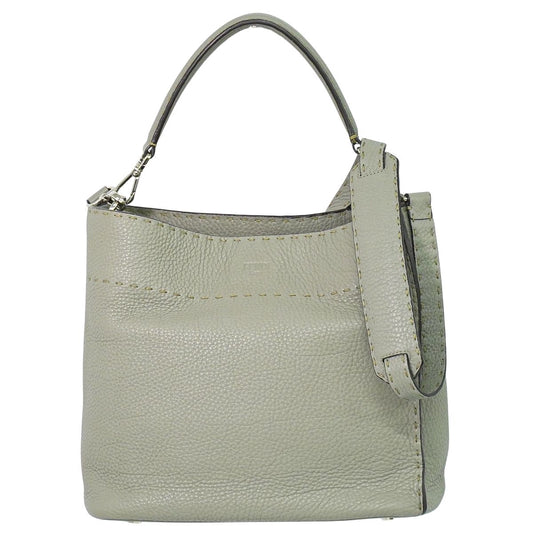 FENDI セレリア アンナ スモール 2WAY ショルダーバッグ グレー 8BT218