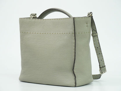 FENDI セレリア アンナ スモール 2WAY ショルダーバッグ グレー 8BT218