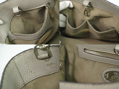 FENDI セレリア アンナ スモール 2WAY ショルダーバッグ グレー 8BT218