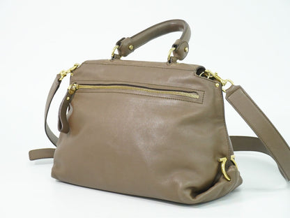 Salvatore Ferragamo ソフィア ガンチーニ 2WAY ショルダーバッグ ブラウン